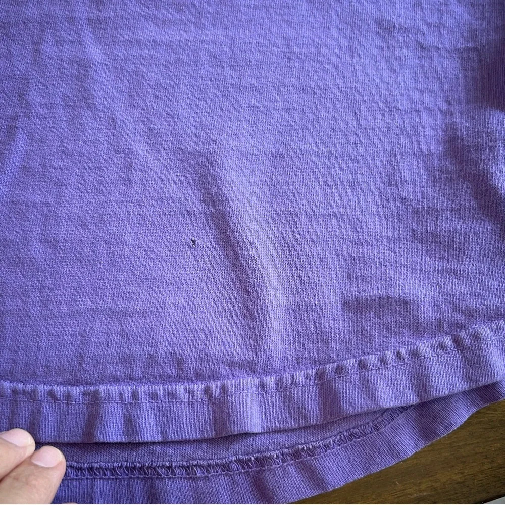 Disney Spirit Jersey Purple Glitter Disneyland Resort S Flawed Oversized - Picture 4 of 13